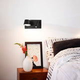 LÁMPARA DE PARED INTERIOR ISABELLA LED 10W + USB Y LUZ INTERMEDIA DE LECTURA LED 3W