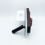 LÁMPARA DE PARED INTERIOR SYMMETRY BLACK LED 8W  + LUZ CÁLIDA DE LECTURA LED 3W + CARGADOR USB - TIPO C PARA IPHONE Y ANDROID Y CARGADOR INALÁMBRICO WIRELESS