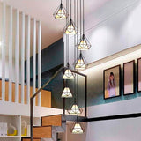 LÁMPARA COLGANTE MERCED BLACK 08 LUCES LED