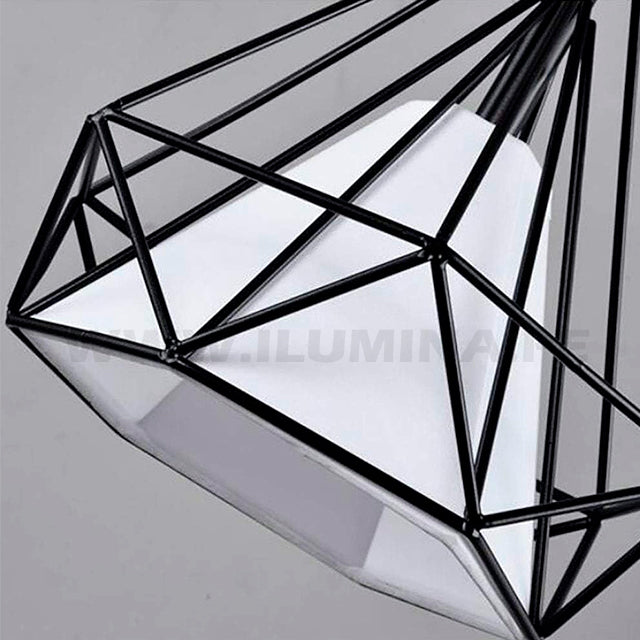 LÁMPARA COLGANTE MERCED BLACK 08 LUCES LED