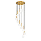 LÁMPARA COLGANTE CASCADA SIRENA GOLD / SIN FOCOS