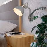 LÁMPARA DE PARED INTERIOR REINA SILVER AND GRAY