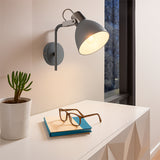 LÁMPARA DE PARED INTERIOR REINA SILVER AND GRAY