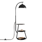 LÁMPARA DE PIE PASQUALINA BLACK LED CON MESA / SIN FOCO