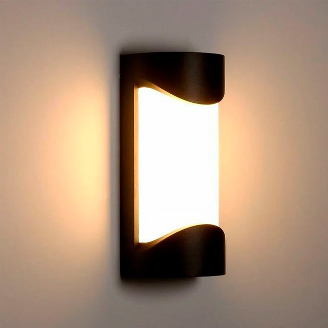 LÁMPARA DE EXTERIOR PATRICIA LED BLACK 12W LUZ CÁLIDA