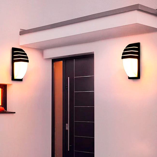 LÁMPARA DE EXTERIOR SIMONA LED BLACK LUZ CÁLIDA