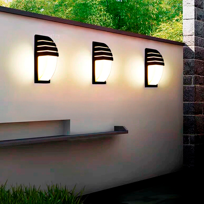 LÁMPARA DE EXTERIOR SIMONA LED BLACK LUZ CÁLIDA