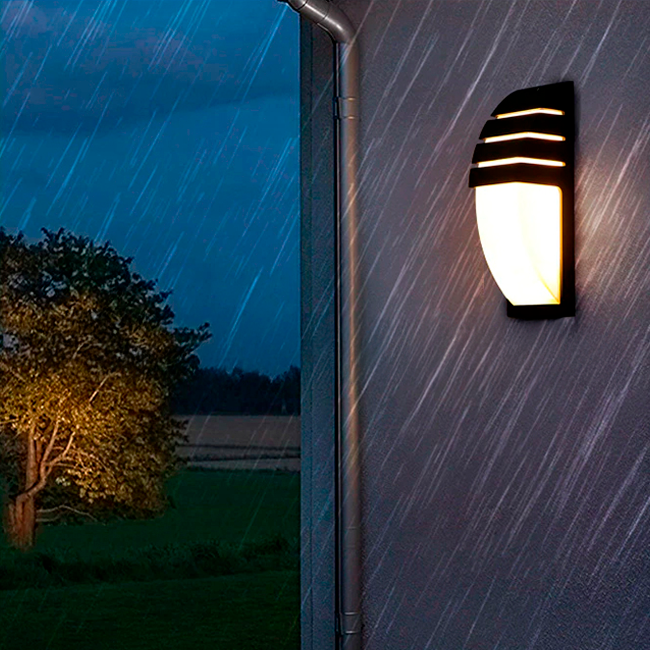 LÁMPARA DE EXTERIOR SIMONA LED BLACK LUZ CÁLIDA
