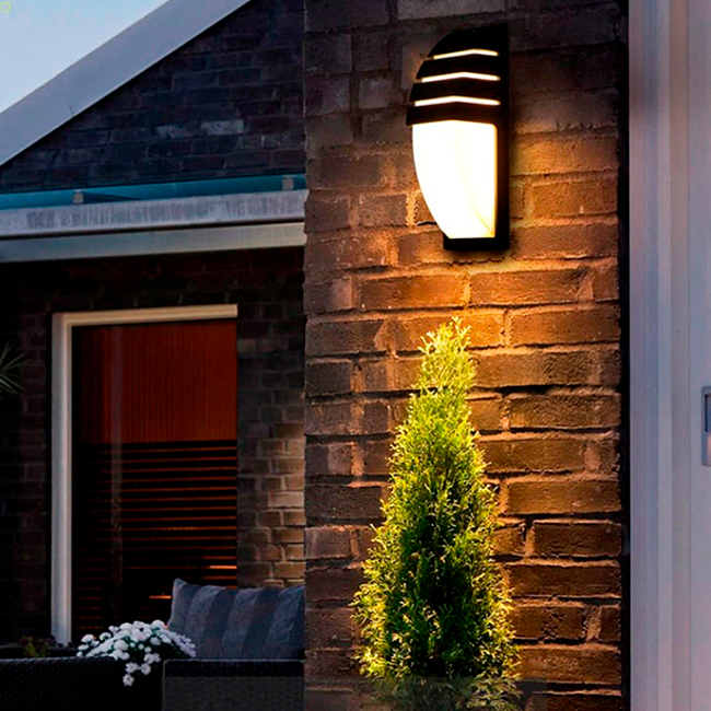 LÁMPARA DE EXTERIOR SIMONA LED BLACK LUZ CÁLIDA