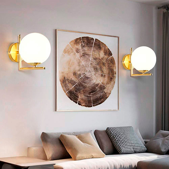 LÁMPARA DE PARED INTERIOR LUX GOLD LED