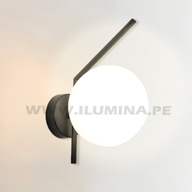 LÁMPARA DE PARED INTERIOR LUXURY BLACK LED