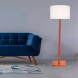 LÁMPARA DE PIE DE MADERA ACAZIEL + FOCO LED 12W LUZ CÁLIDA + PANTALLA 45DIAM 25ALT TOCUYO HUACHA CORTADA