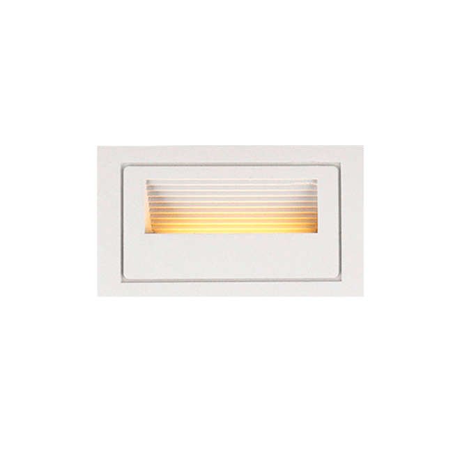 SPOT LUZ GUIA DE PASO SABRINA LED SIMÉTRICO 5W RECTANGULAR BLANCO LUZ CÁLIDA