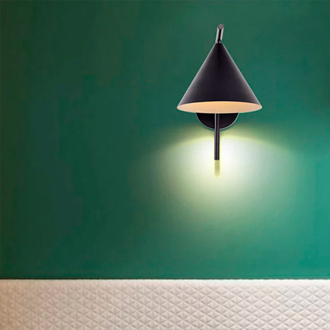 LÁMPARA DE PARED INTERIOR ZAFIRO BLACK LED + FOCO LED FILAMENTO G45 4W E27 TRANSPARENTE ILUMINA