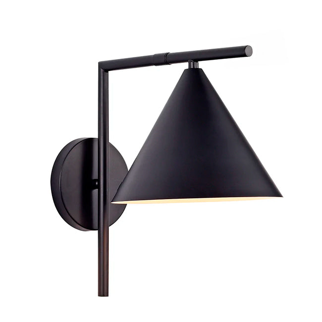 LÁMPARA DE PARED INTERIOR ZAFIRO BLACK LED + FOCO LED FILAMENTO G45 4W E27 TRANSPARENTE ILUMINA