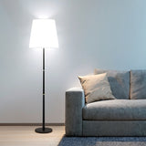 LÁMPARA DE PIE MACARENA BLACK LED + FOCO LED 12W LUZ BLANCA