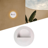 SPOT LUZ GUÍA DE PASO ROBERTA LED SIMÉTRICO 3W CIRCULAR BLANCO LUZ CÁLIDA