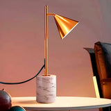LÁMPARA DE MESA GENESIS GOLD LED + FOCO LED 12W LUZ CÁLIDA