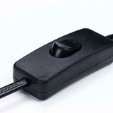 LÁMPARA DE MESA DE MADERA IRIS CABLE NEGRO + FOCO LED 12W LUZ CÁLIDA