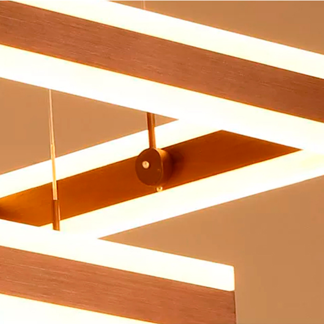 LÁMPARA COLGANTE LED LUCÍA COFFEE + CONTROL REMOTO