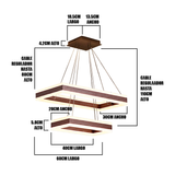 LÁMPARA COLGANTE LED LUCÍA COFFEE + CONTROL REMOTO