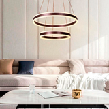 LÁMPARA COLGANTE GINEBRA COFFEE LED + CONTROL REMOTO