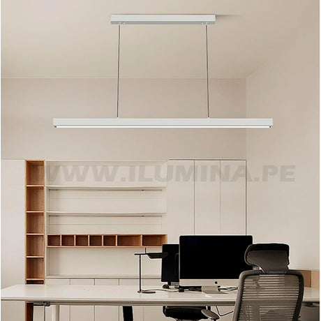 LÁMPARA COLGANTE MARSELLA LINE WHITE + CONTROL REMOTO LED