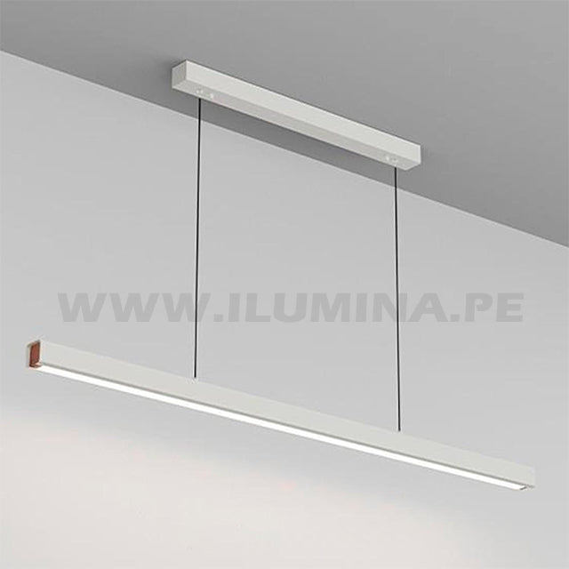 LÁMPARA COLGANTE MARSELLA LINE WHITE + CONTROL REMOTO LED