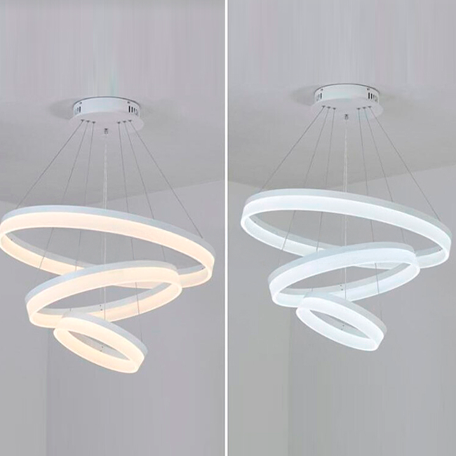 LÁMPARA COLGANTE PREMIUM LED GABRIELA + CONTROL REMOTO