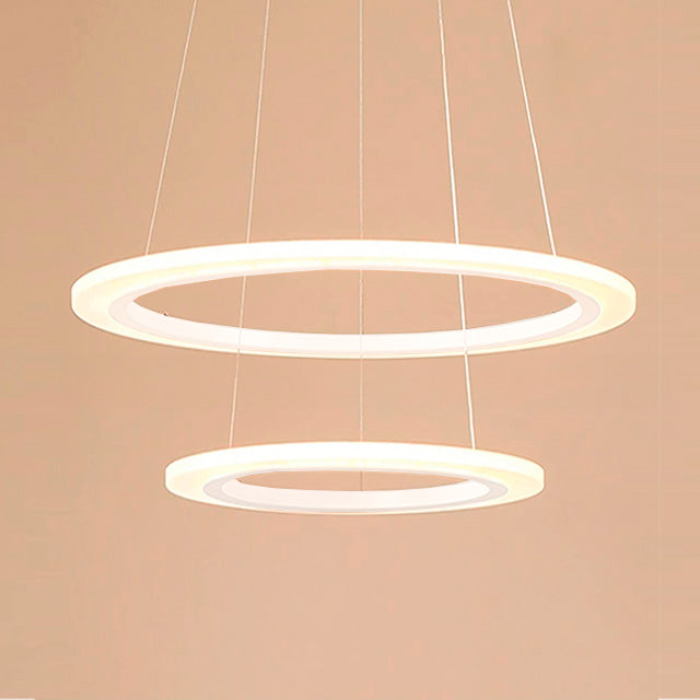 LÁMPARA COLGANTE URSULA LED WHITE + CONTROL REMOTO