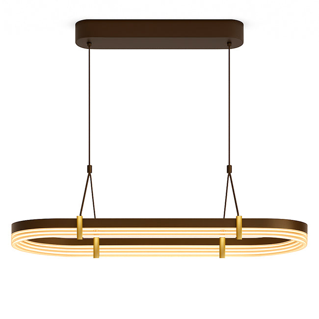 LÁMPARA COLGANTE CAMILA BLACK AND GOLD + CONTROL REMOTO LED