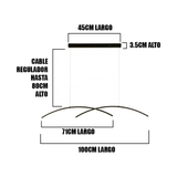 LÁMPARA COLGANTE VENECIA BLACK LED + CONTROL REMOTO