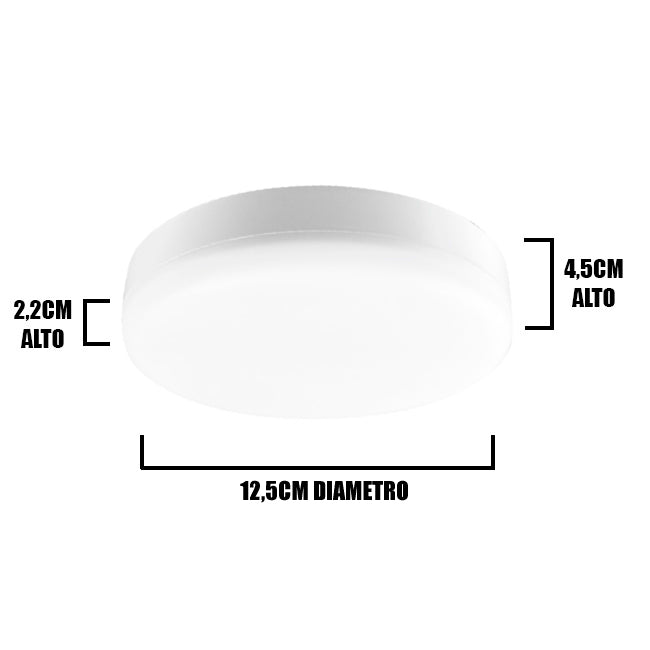 PANEL LED HIELO CIRCULAR ADOSABLE 18W LUZ BLANCA 6000K - ILUMINA