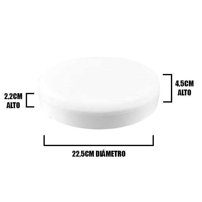 PANEL LED HIELO CIRCULAR ADOSABLE 18W LUZ BLANCA 6000K - ILUMINA