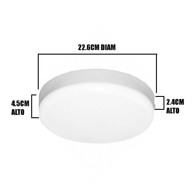 PANEL LED HIELO CIRCULAR ADOSABLE 36W LUZ CÁLIDA 3000K - ILUMINA