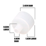 TAPA 2.4 CM DE ALIMENTACIÓN DE SILICONA PARA PERFIL TUBO FLEX