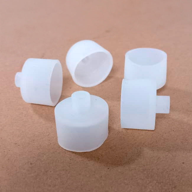 TAPA 2.4 CM DE ALIMENTACIÓN DE SILICONA PARA PERFIL TUBO FLEX