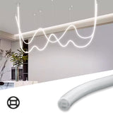 POR METROS - PERFIL TUBO FLEX DE SILICONA 14MM PARA CINTA LED