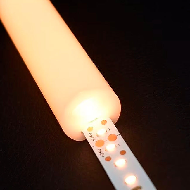 POR METROS - PERFIL TUBO FLEX DE SILICONA 14MM PARA CINTA LED