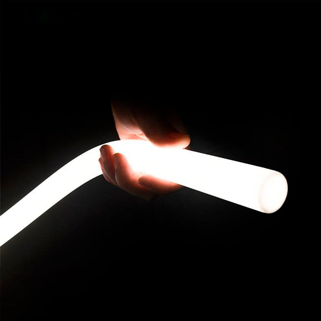POR METROS - PERFIL TUBO FLEX DE SILICONA 14MM PARA CINTA LED