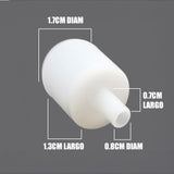 TAPA 1.7 CM DE ALIMENTACIÓN DE SILICONA PARA PERFIL TUBO FLEX