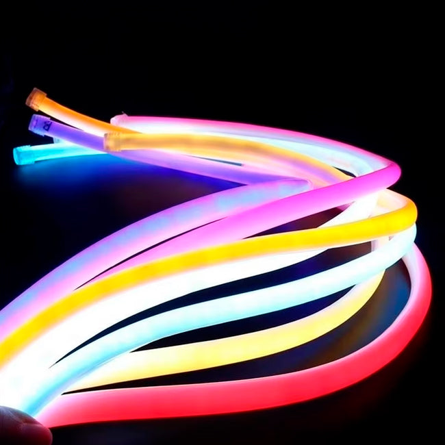 POR METROS - PERFIL TUBO FLEX DE SILICONA 22MM PARA CINTA LED