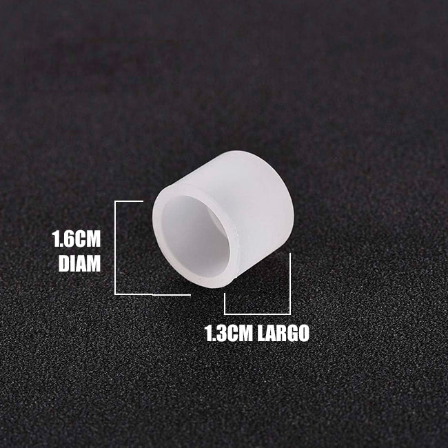 TAPA FINAL 1.6 CM DE SILICONA PARA PERFIL TUBO FLEX