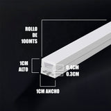 POR METROS - PERFIL FLEX DE SILICONA C1010-1 EMPOTRABLE 10MM