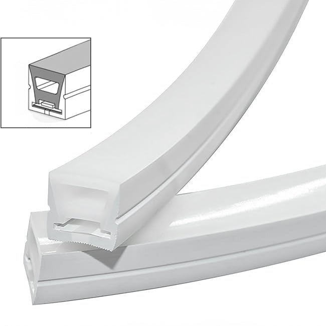 POR METROS - PERFIL FLEX DE SILICONA C1010-1 EMPOTRABLE 10MM