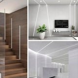 POR METROS - PERFIL FLEX DE SILICONA C1212-3 EMPOTRABLE 14MM PARA CINTA LED