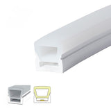 POR METROS - PERFIL FLEX DE SILICONA C1212-3 EMPOTRABLE 14MM PARA CINTA LED