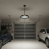 LÁMPARA COLGANTE LED INDUSTRIAL HIGH BAY UFO BLACK 150W PROFESSIONAL SLIM LUZ INTERMEDIA