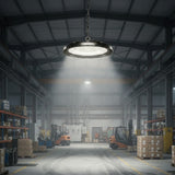 LÁMPARA COLGANTE LED INDUSTRIAL HIGH BAY UFO BLACK 150W PROFESSIONAL SLIM LUZ INTERMEDIA