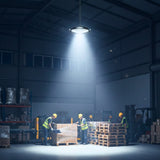 LÁMPARA COLGANTE LED INDUSTRIAL HIGH BAY UFO BLACK 200W PROFESSIONAL SLIM LUZ BLANCA